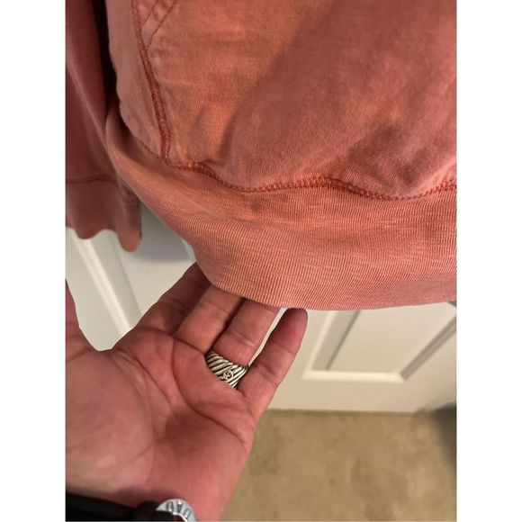 J. Crew - Coral Lightweight Hoodie- Size Large. - Picture 5 of 7